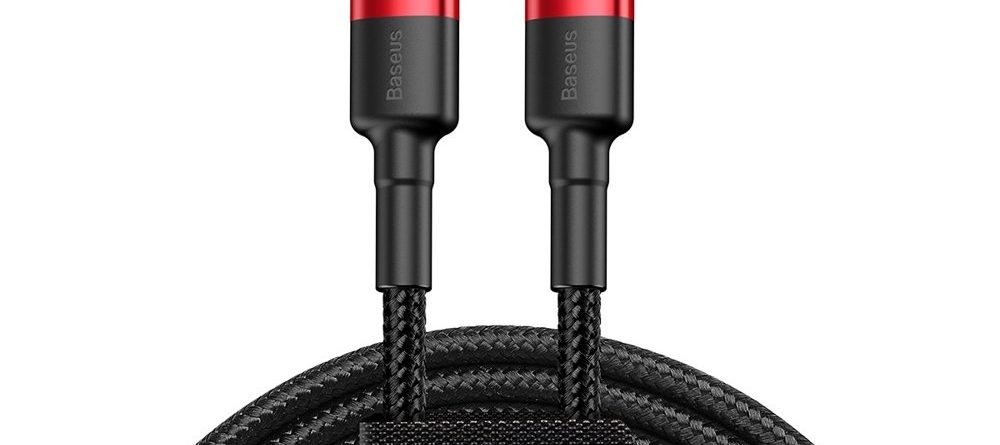 eng pl Baseus Cafule Cable Durable Nylon Cord USB C PD USB C PD PD2 0 60W 20V 3A QC3 0 1M Black Red CATKLF G91 46964 1