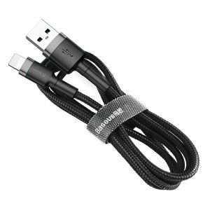 eng pl Baseus Cafule Cable durable nylon cord USB Lightning QC3 0 1 5A 2M black CALKLF CG1 46810 1
